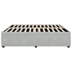 โครงเตียงกำมะหยี่สีเทาอ่อนขนาดแคลิฟอร์เนียคิงแบบหุ้มเบาะ  ประเภทสินค้า - Product Image 5