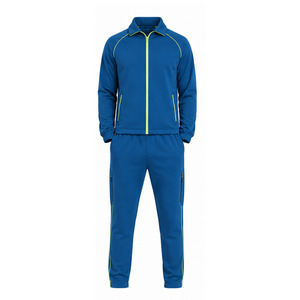 Ensemble de survêtement polaire pour homme, personnalisé, chaud, pour l'entraînement, la gym et le jogging, veste et pantalon, OEM ODM, fabricant de vêtements en gros, export en vrac - Product Image 1