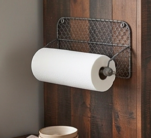 Pure Iron Wire Paper Towel Holder Attractive Design Wall Mounted Paper Towel Holder For <b>Bathroom</b> <b>Accessories</b> And Kitchen Use - Product Image 6