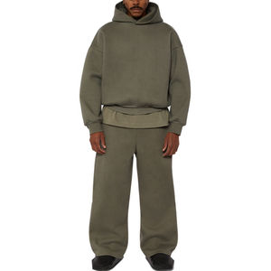 Fabricant de survêtements personnalisés avec logo, ensembles de survêtements unisexes, pantalons empilés, ensembles de survêtements pour hommes, sweats à capuche et pantalons de survêtement, ensembles de sweats à capuche zippés - Product Image 5