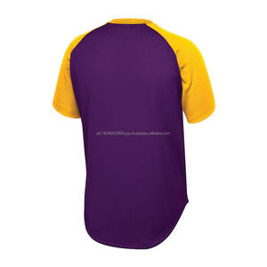 เสื้อเบสบอลพิมพ์โลโก้แบบกำหนดเองคุณภาพสูง 100% ระบายอากาศได้ดี ไซส์ใหญ่พิเศษ ชุดกีฬาผู้ชาย - Product Image 6
