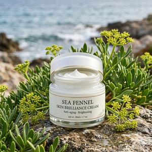 Crème coréenne de fleurs de neige de fenouil de mer ODM/OBM avec niacinamide rétinol et collagène pour éclaircir anti-rides et brillance de la peau - Product Image 1