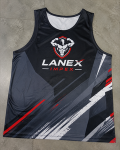 Débardeur de sport personnalisé pour homme, sans manches, pour la musculation |   Singlet de musculation par sublimation |   Vêtements de sport pour l'entraînement, fabrication OEM - Product Image 6
