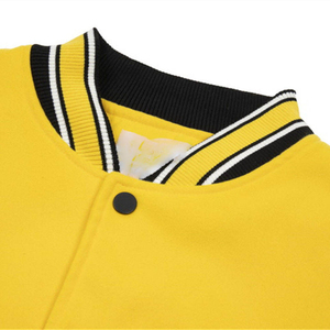 Veste Varsity à blocs de couleurs pour hommes, fermeture éclair, col montant, style baseball, avec manches - Product Image 5