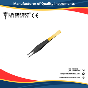High Quality Artery Forceps Fine teeth, Straight 4" Black/Gold Micro Vascular & Plastic surgery German Steel Surgical Instrument - Product Image 5