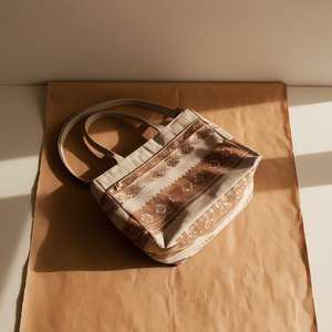 Sac utilitaire léger imprimé Boho pour les évasions à la plage Coupe décontractée Artisan cousu Boutique Marques sacs-cadeaux Design bohème - Product Image 1