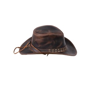 GENERSA SPORTS GS-CBH-ZY-0099 Chapeau de cowboy en polyester unisexe marron à large bord, décontracté pour l'extérieur, réglable, toutes saisons, adulte 58-60CM - Product Image 1