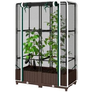 Jardinera Elevada con Soporte para Plantas y Malla para Macetas - Product Image 5