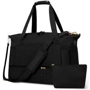 Unisex <b>Canvas</b> Duffel <b>Bag</b> with Detachable Arcuate Shoulder Strap Waterproof Zipper Closure 20-36L Softback for Outdoor Hiking - Product Image 5