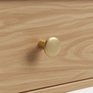 Table basse moderne en bois d'hévéa durable et placage de chêne MDF pour salon, chambre et décoration intérieure, couleur naturelle - Product Image 5