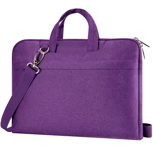 Nice Look Dark Purple Color Men Women <b>Laptop</b> <b>Bags</b> Convenient Storage Pockets Flexible Shoulder Strap Skin Friendly <b>Laptop</b> <b>Bag</b> - Product Image 1