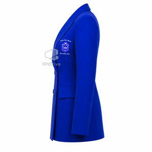 เสื้อเบลเซอร์ทรงดับเบิ้ลเบรสต์สำหรับสุภาพสตรี  แบรนด์ Zeta Phi Beta Sorority  ปกปักลาย  ทรงเข้ารูป  เหมาะสำหรับงานทางการ ธุรกิจ และสำนักงาน - Product Image 3