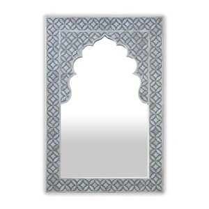 Premium Arabic Decorative Mirror Frame with Mother of Pearl Inlay Luxury Wall Accent for Contemporary Interiors - Product Image 1