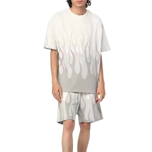ELEGANT CORPORATION Nouveauté 2026 Ensemble T-shirt à manches courtes et short pour homme, imprimé par transfert thermique, uni, décontracté, respirant, personnalisé, pour l'été - Product Image 1