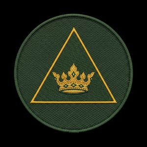 Parche Masónico de la Corona del Ojo que Todo lo Ve en Dorado, Redondo, de Tela Negra, Insignia de la Francmasonería, Decoración para Uniformes de Orden Fraternal - Product Image 5