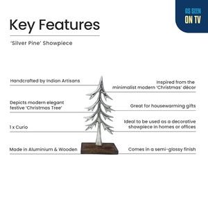 Figura Decorativa de Árbol de Aluminio Premium para Decoración del Hogar, Elegante Adorno para Sala de Estar, Regalo Decorativo para Mesa - Product Image 3