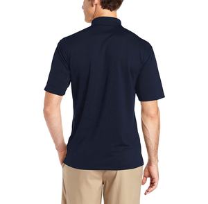 T-shirts à manches courtes pour hommes de haute qualité OEM Polos décontractés respirants avec impression de logo personnalisé Motif solide - Product Image 4