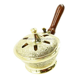 Brûleur d'encens en laiton Dhuna Loban, écologique, fait main, style bouddhiste, d'inspiration tibétaine, aromatique, pour la décoration de la maison - Product Image 2