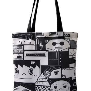 Bolsas de Mano Personalizadas con Impresión por Sublimación, Bolsas de Compras Reutilizables de Lona de Poliéster con Correa para el Hombro, Regalo Promocional con Logotipo Personalizado - Product Image 6