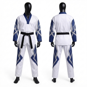 Uniforme de Taekwondo léger et confortable pour la boxe, tissu extensible en polyester/nylon, service OEM, prix bas, unisexe, adultes - Product Image 6