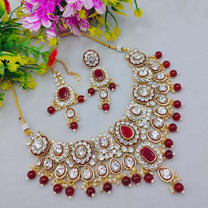 Jewelemarket Fashion Jewelry Set-Sparkle Crystal and Austrian Stone Beads Necklace 10575412GR - Product Image 2