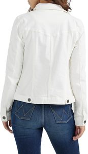 Chaqueta Vaquera Informal para Mujer, Estilo Vintage, Lavada, de Algodón, con Cierre de Botones, Estilo Urbano, Ligera, Premium, para Uso Diario - Product Image 3