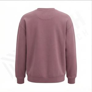 Ropa deportiva de manga larga de otoño para mujer, Sudadera de cuello redondo, jersey con logotipo personalizado sostenible, sudadera de moda de gran tamaño para mujer - Product Image 3