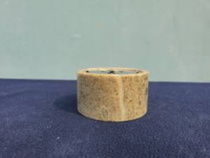 Quemador de Incienso Redondo de Piedra Beige con Tapa Metálica de Palmera, Soporte Duradero para Aromaterapia - Product Image 2