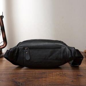 Leather Men Casual Fashion Travel Waist Belt Chest <b>Pack</b> Sling Bag Design Bum Phone Cigarette Case Pouch LKU-0635 - Product Image 3