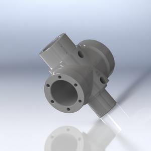 ข้อต่อท่อแบบมีหน้าแปลน 4 ทาง (แบบกากบาท) ผลิตจากเหล็กโครโมลี่ ยี่ห้อโยจิ อิงจิเนียริ่ง รุ่น 01 - Product Image 5