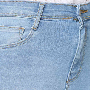 Jeans de Mezclilla de Cintura Alta y Pierna Ancha para Mujer, Diseño Personalizado con Rasgaduras, Venta al Por Mayor - Product Image 5