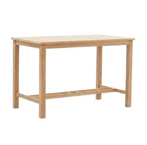 Table à manger rectangulaire en bois massif scandinave, design moderne, écologique, durable, stable, meubles pour la maison, utilisation en intérieur et en extérieur - Product Image 1