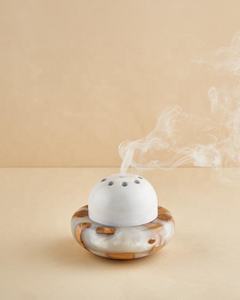 Quemador de incienso de resina premium y madera de acacia, soporte aromático hecho a mano, decoración para el hogar, regalo para aromatizar el hogar. - Product Image 3