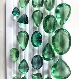 100% calidad Natural 100% piedras preciosas naturales originales Florita óvalos facetados a precio al por mayor joyería hecha a mano - Product Image 1