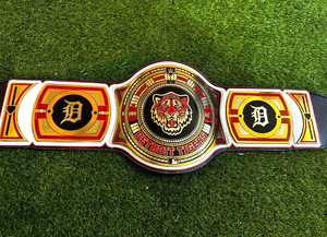 Ceinture de champion Detroit Tigers, taille adulte, modèle Legacy, fabriquée en zinc 2 mm 4 mm - Product Image 2