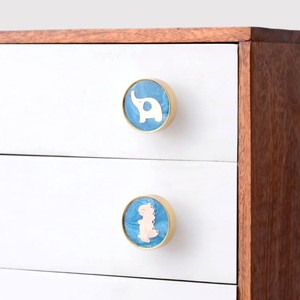Wholesale Brass Cabinet <b>Knobs</b> Round Drawer <b>Door</b> Pulls Elephant Pattern Kids <b>Knobs</b> for Cupboard Decorative Furniture Handles - Product Image 5