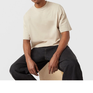 T-shirts de haute qualité pour hommes, t-shirts en coton lourd à imprimé graphique personnalisé, t-shirts unis surdimensionnés pour hommes - Product Image 6