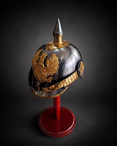 Réplique de casque Prussien Pickelhaube |   Armure historique à pointes en acier pour exposition sadaf riyaz - Product Image 3