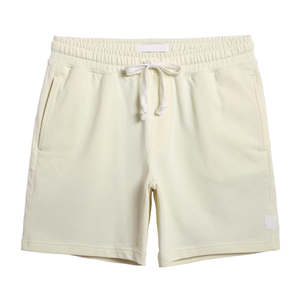 Shorts en toile 100 % coton à taille élastique, marque blanche, en gros, avec logo personnalisé, sans étiquette, en molleton bouclette, pour fournisseurs de lignes de vêtements - Product Image 2