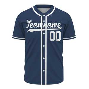 Maillot de baseball respirant de haute qualité 2025 pour le printemps et l'été, manches courtes, impression personnalisée, services OEM, vente en gros, séchage rapide - Product Image 5