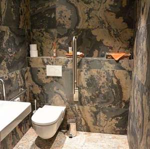 Revêtement mural en marbre naturel design, dalle de marbre naturel exotique noir glacé pour cuisine, salle à manger, sols, comptoirs et salle de bain - Product Image 4