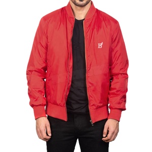 Blouson Bomber Homme Personnalisé avec Logo Brodé, Style Urbain, Hiver, Uni, Broderie, Réversible, Respirant, Vente en Gros - Product Image 1