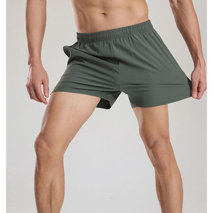Shorts de course d'été pour hommes, personnalisés avec logo imprimé numériquement, décontractés, pour l'entraînement en extérieur, confortables, séchage rapide, en satin 100% - Product Image 5