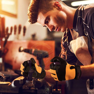 Durable Automotive Mechanic <b>Gloves</b> With Reinforced Grip And Secure Wrist Fit Mechanic <b>Gloves</b> - Product Image 4