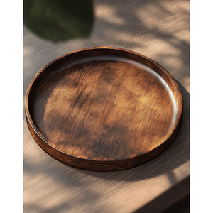 Assiettes carrées en bois pour servir les aliments, plateau de table formel pour servir les apéritifs et les collations, fourniture en gros pour la table - Product Image 2