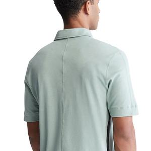 Camisas de Negocios Personalizadas al por Mayor para Hombre, Tela Oxford 100% Algodón, Manga Corta, Logotipo Bordado en la Parte Delantera, Corte Clásico, OEM - Product Image 2
