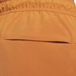 กางเกงขาสั้นชายสีส้ม เอวกลาง มีเชือกผูก แห้งเร็ว สีพื้น ชุดว่ายน้ำลำลอง - Product Image 6