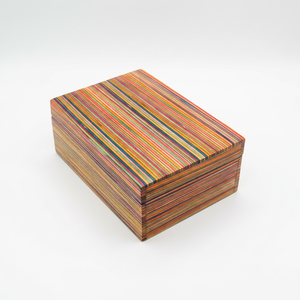 Boîte de rangement de table à fermeture magnétique avec incrustation de motifs carrés en nacre et coquille d'ormeau, fabrication artisanale, OEM ODM, DECORYUG - Product Image 2