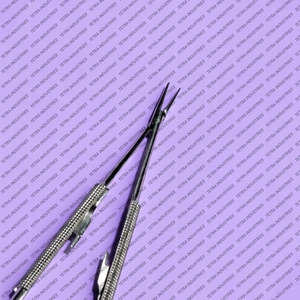 Porte-aiguille de suture Castroviejo en acier inoxydable de qualité supérieure, droit, instrument chirurgical de précision pour microchirurgie, manuel TETRA - Product Image 2