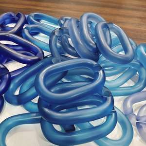 Eslabones de Cadena de Resina Transparentes de Gran Tamaño y Coloridos para Decoración de Paredes, Manualidades y Accesorios para Divisores de Habitaciones - Product Image 3